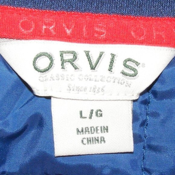 ORVIS Coat, L, Blue, Quilted Body, Zipper front, Pockets, Long sleeve - Picture 11 of 14